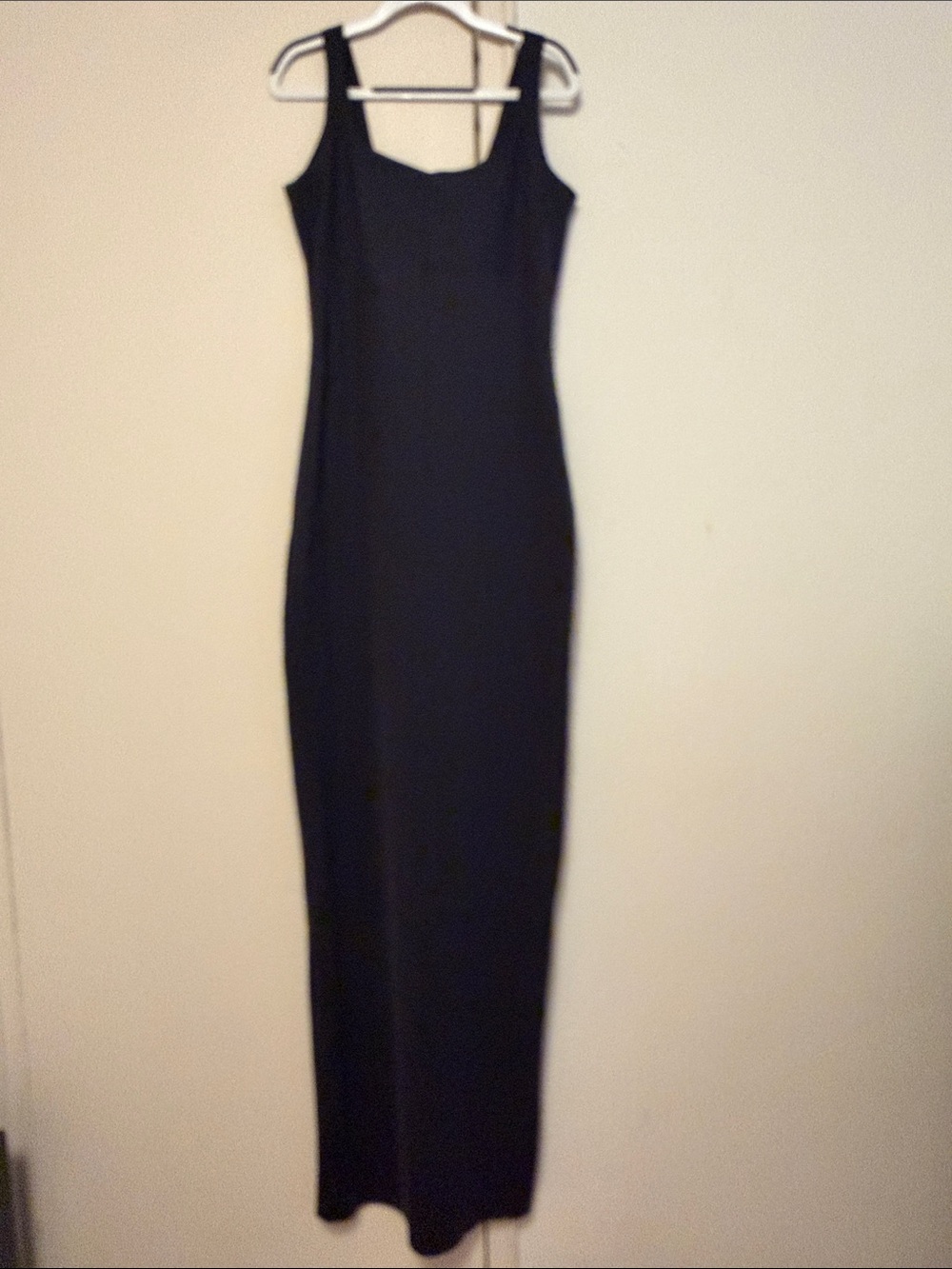 SKIMS Black Tank Maxi Dress